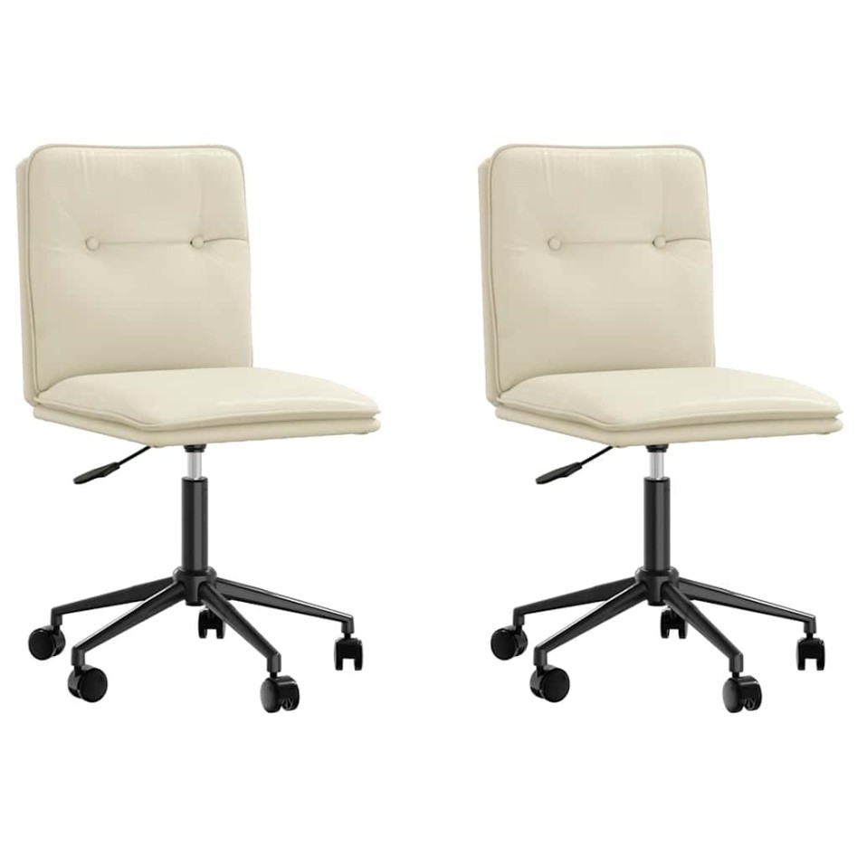 Sillas de comedor 2 unidades cuero sintético