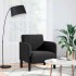 Sillón con reposabrazos Terciopelo negro 54