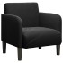 Sillón con reposabrazos Terciopelo negro 54