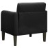 Sillón con reposabrazos Terciopelo negro 54