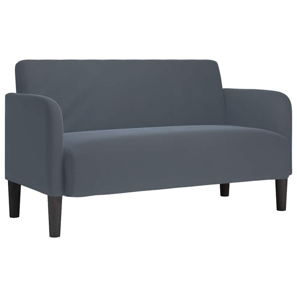 Sofá Loveseat gris oscuro 109 cm