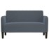 Sofá Loveseat gris oscuro 109 cm
