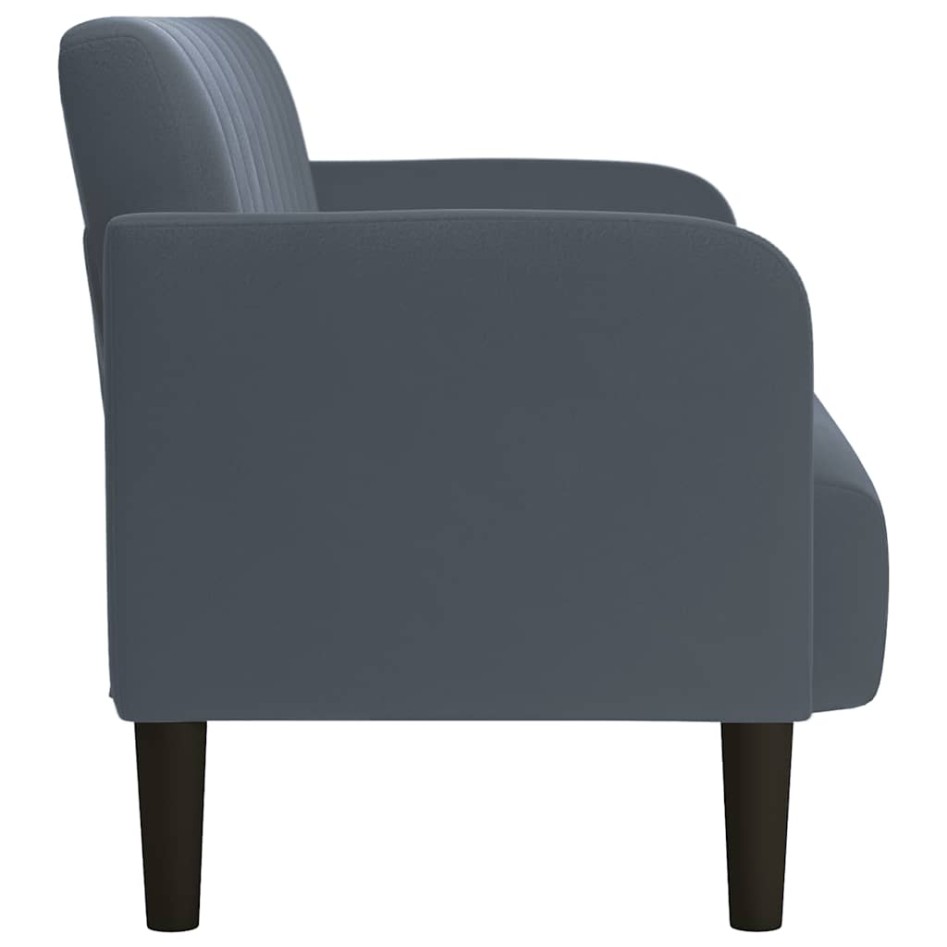 Sofá Loveseat gris oscuro 109 cm