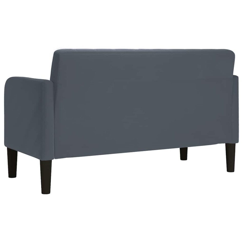 Sofá Loveseat gris oscuro 109 cm