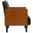 Sillón con reposabrazos Terciopelo negro 55