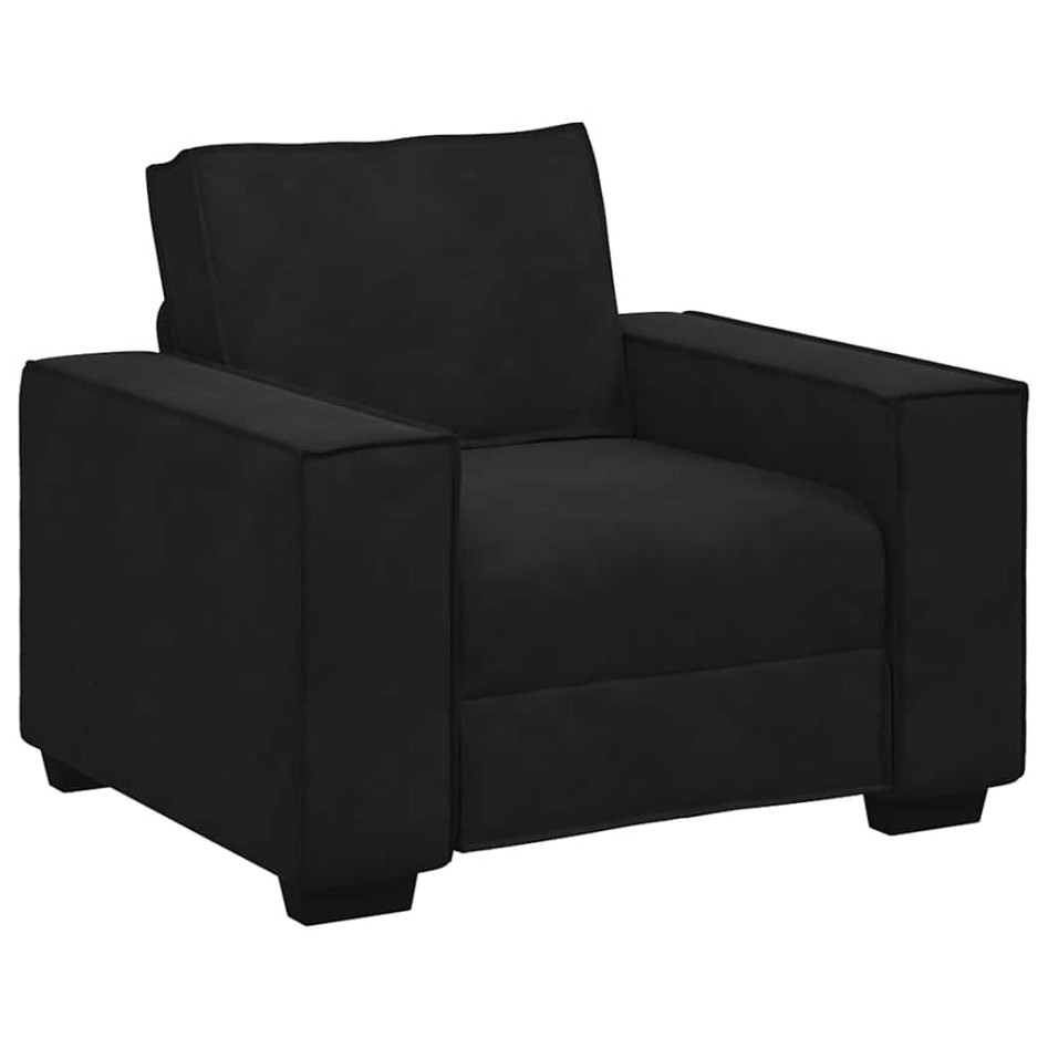 Sillón de terciopelo negro 59