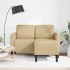Sofá de 2 plazas con chaise longue en forma L verde gris 125