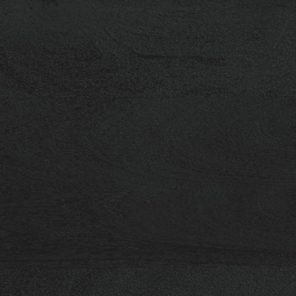 Mesitas de noche 2 uds madera maciza de mango negro 40x33x46