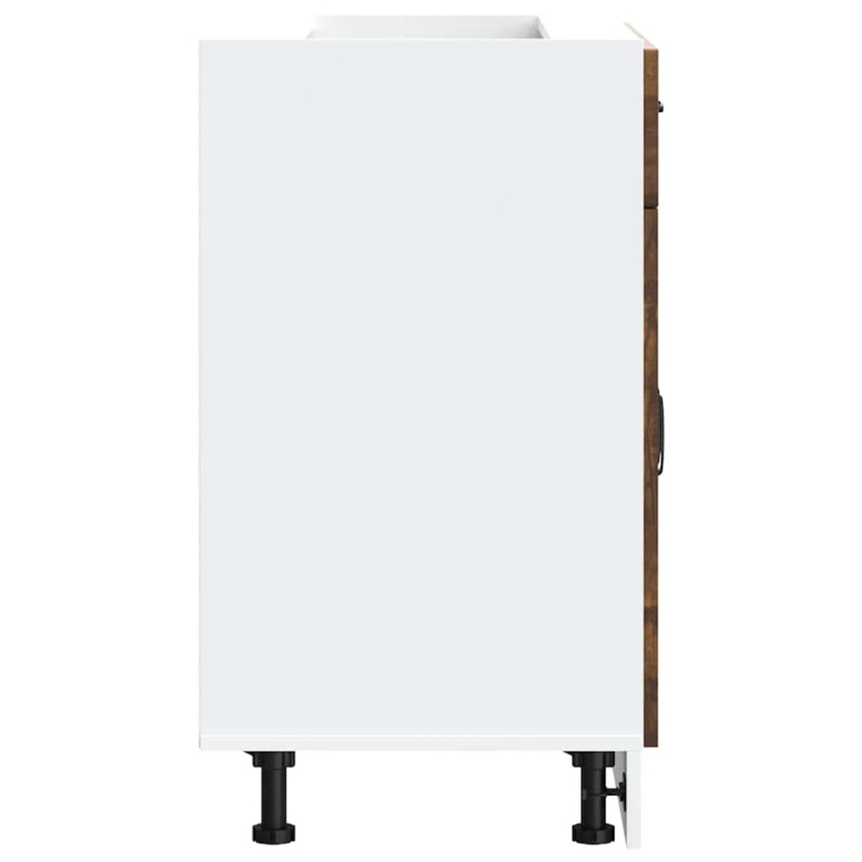 Mueble bajo de cocina Kalmar de madera ingeniería roble