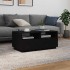 Mesa de centro con luces LED roble negro 90x49x40