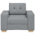Sillón Sofá Tela Gris Claro 59