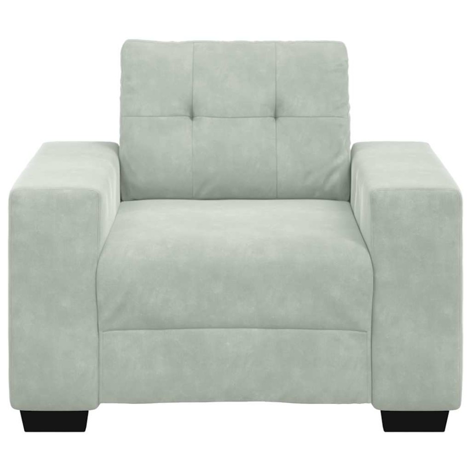 Sillón sofá gris claro 59 cm