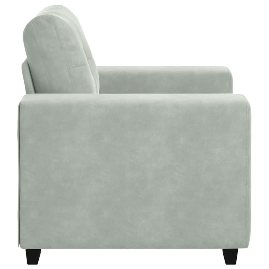 Sillón sofá gris claro 59 cm