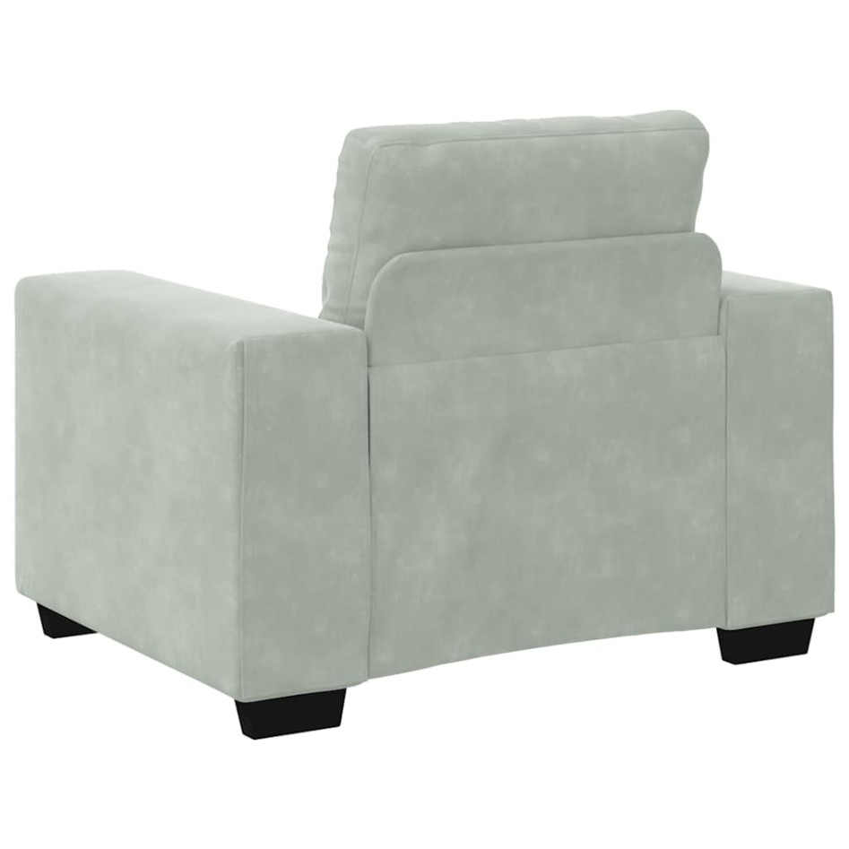 Sillón sofá gris claro 59 cm