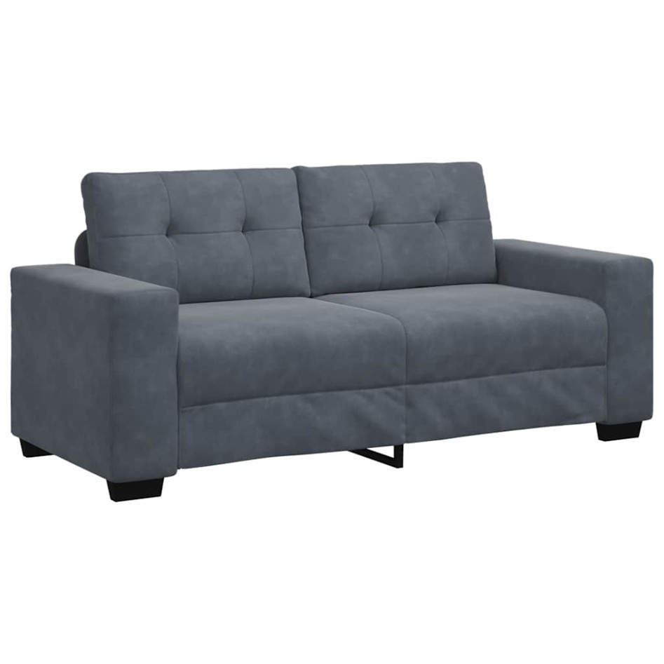 Sofá Loveseat gris oscuro 140 cm
