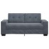 Sofá Loveseat gris oscuro 140 cm