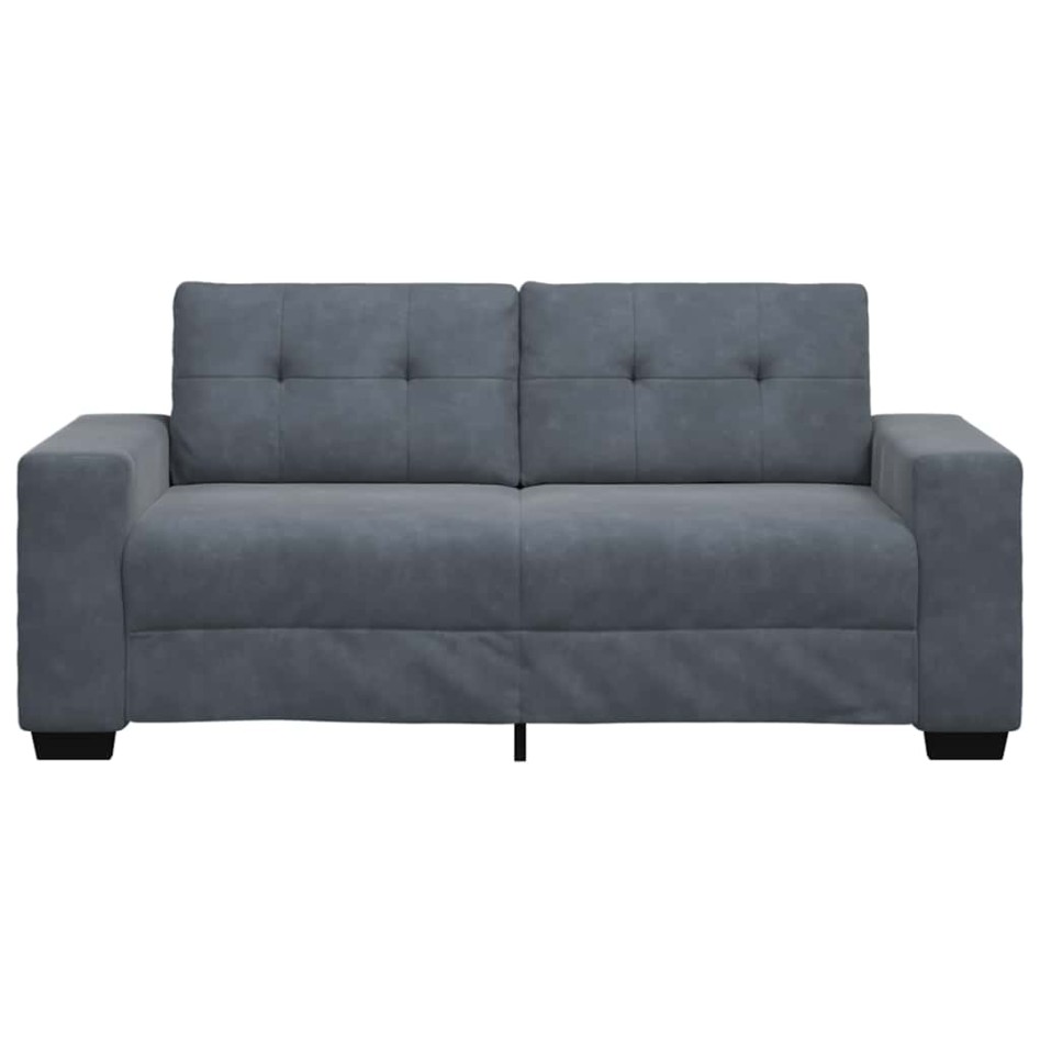 Sofá Loveseat gris oscuro 140 cm