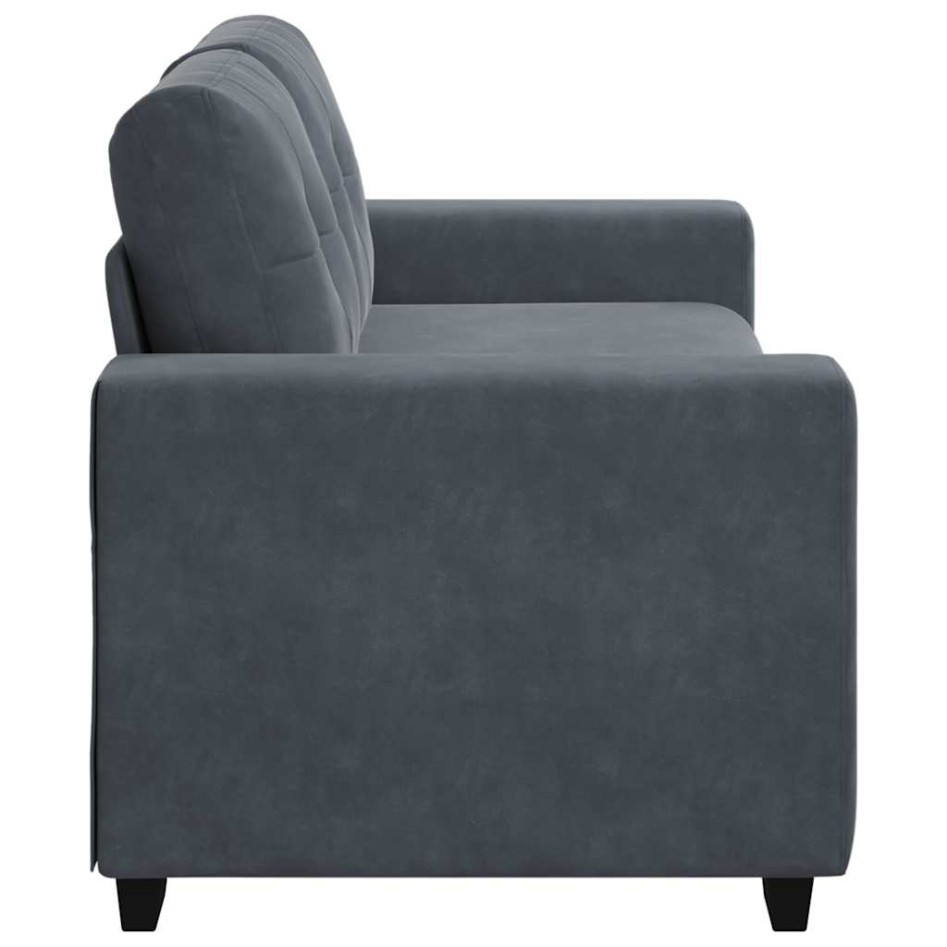 Sofá Loveseat gris oscuro 140 cm