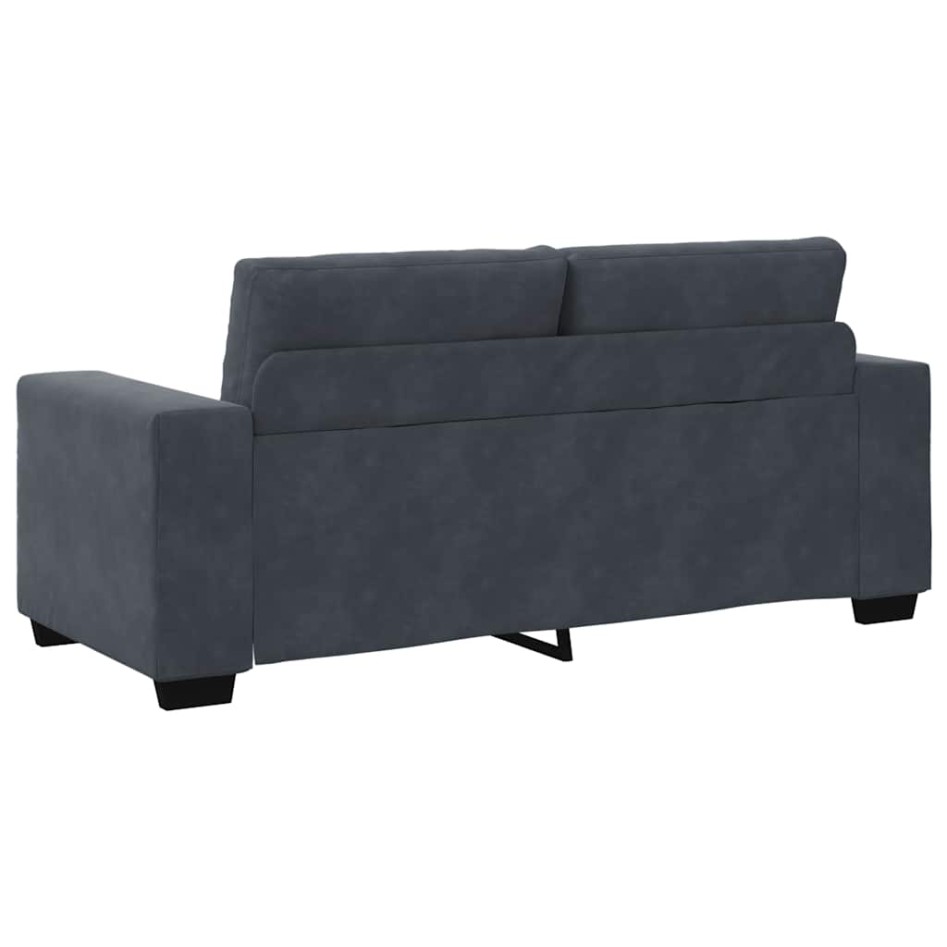 Sofá Loveseat gris oscuro 140 cm