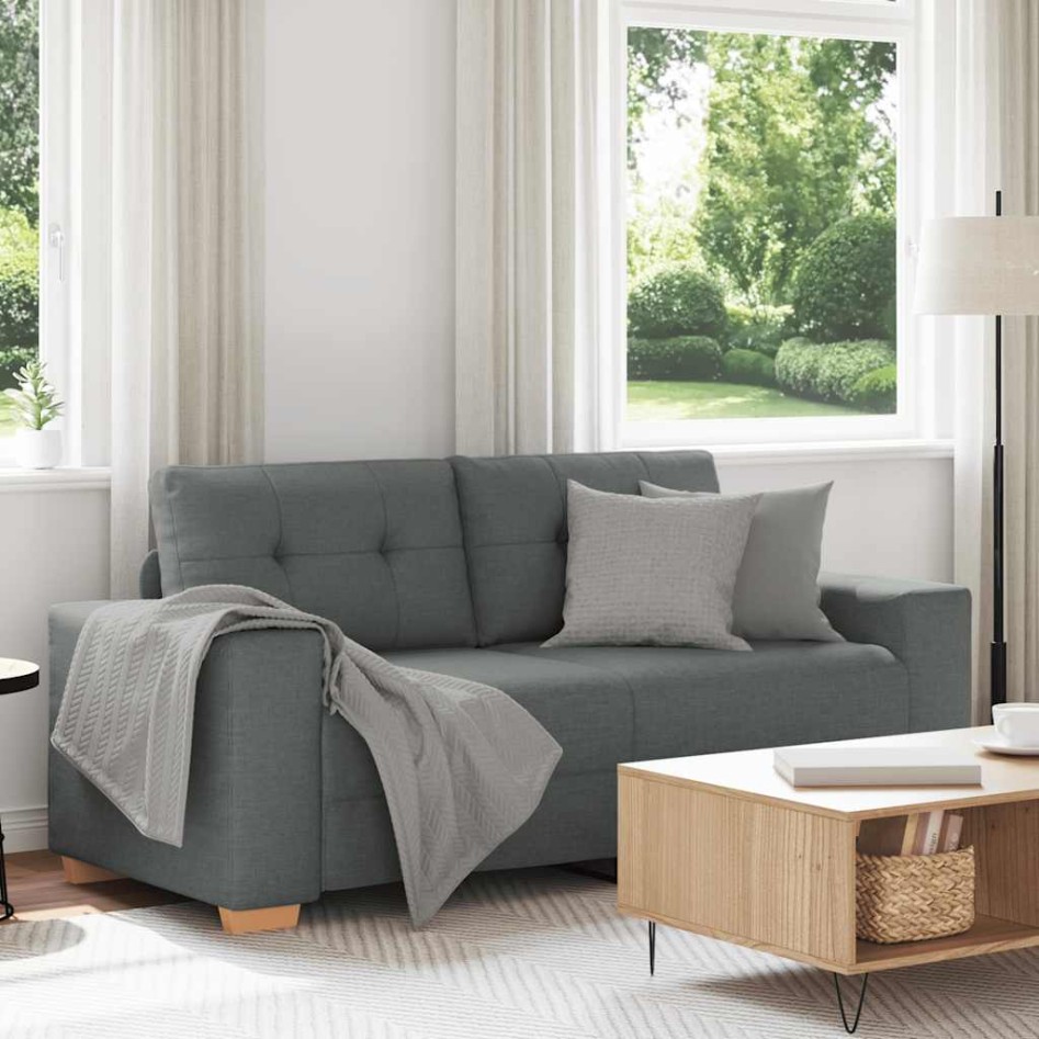 Sofá Loveseat gris oscuro 140 cm de