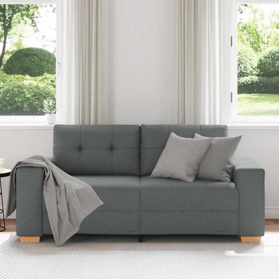 Sofá Loveseat gris oscuro 140 cm de