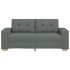 Sofá Loveseat gris oscuro 140 cm de