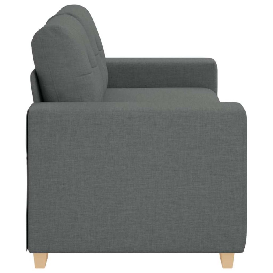 Sofá Loveseat gris oscuro 140 cm de