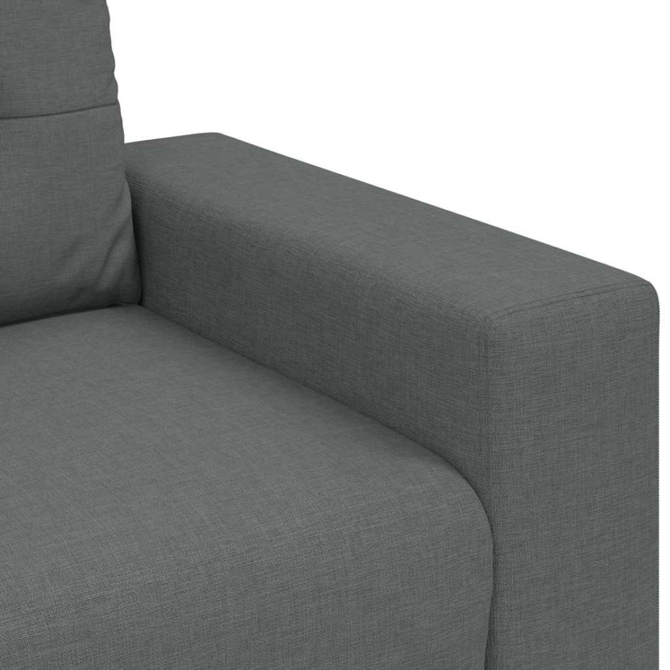 Sofá Loveseat gris oscuro 140 cm de