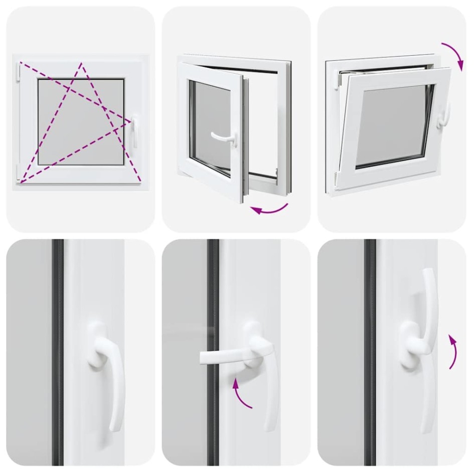 Ventana de sótano RISOR 60x60 cm oscilobatiente DIN