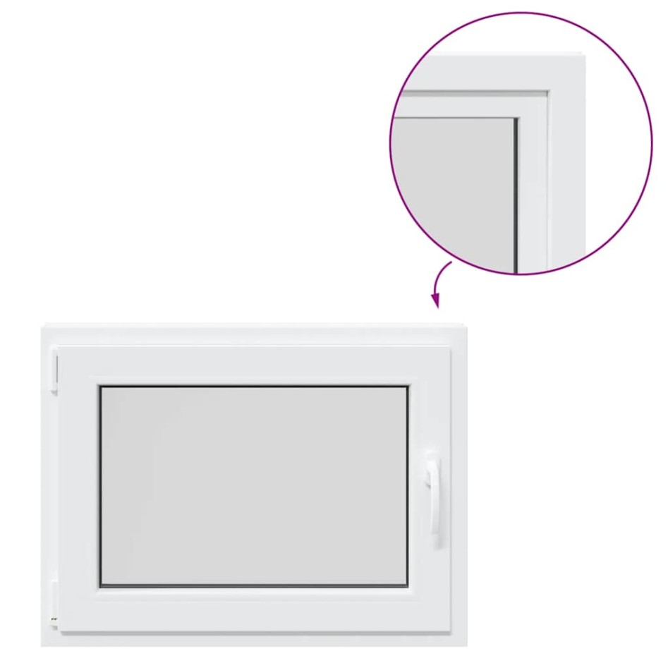 Ventana de sótano RISOR 80x60 cm oscilobatiente DIN