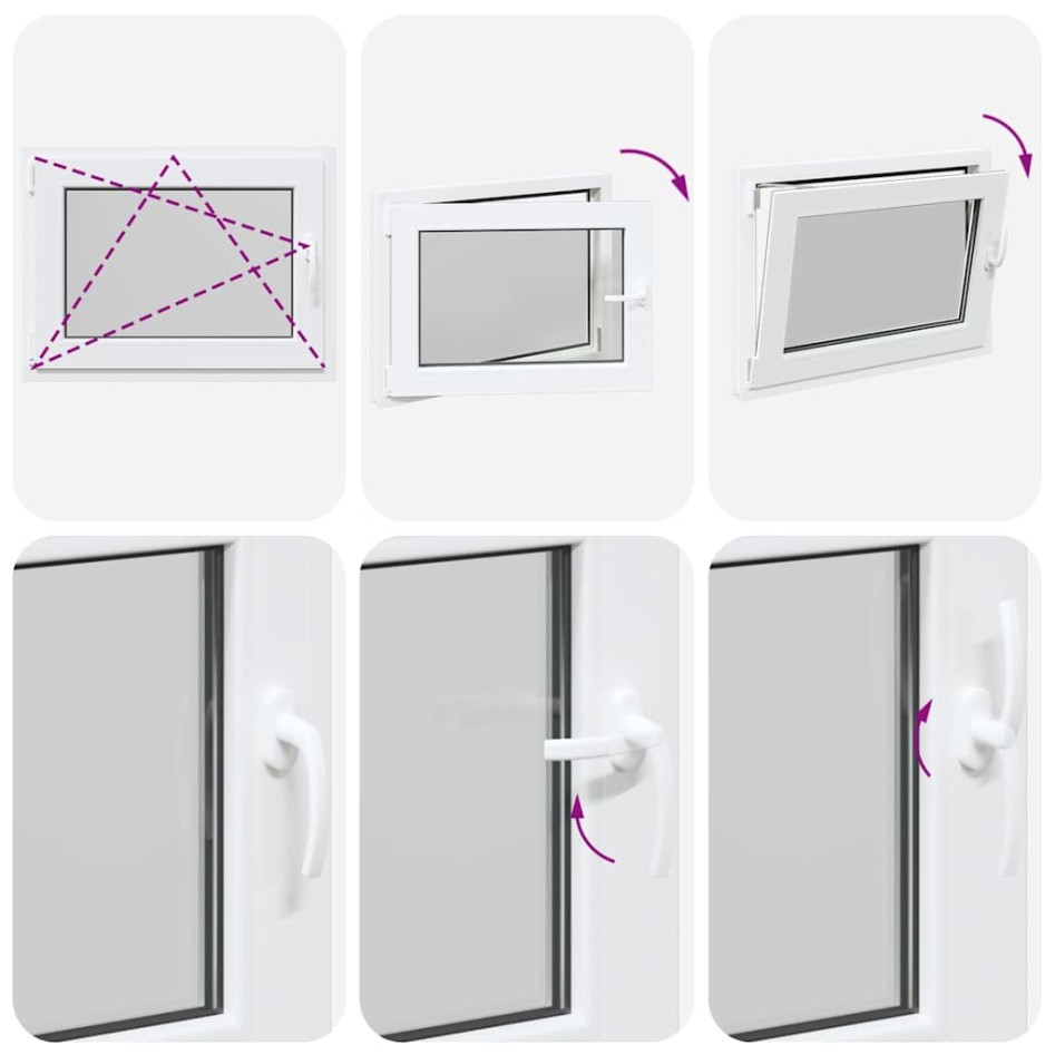 Ventana de sótano RISOR 80x60 cm oscilobatiente DIN