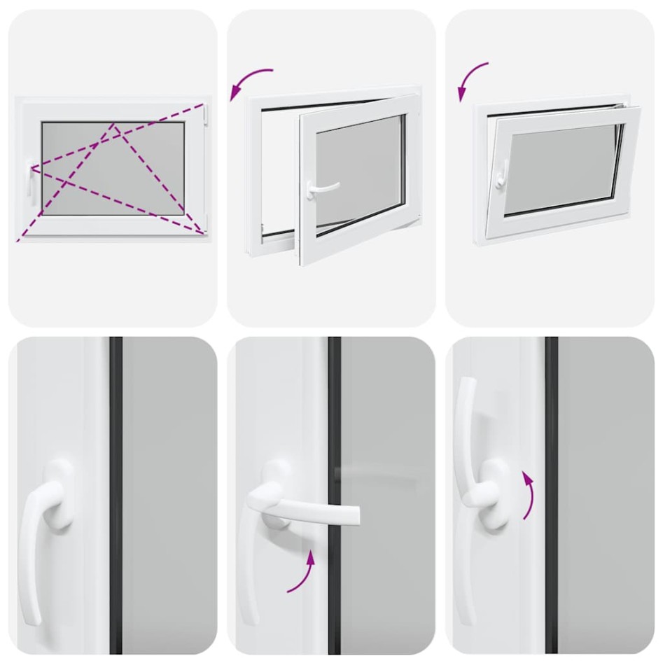 Ventana de sótano RISOR 80x60 cm oscilobatiente DIN