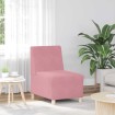 Sillón de terciopelo rosa 55 cm