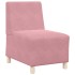 Sillón de terciopelo rosa 55