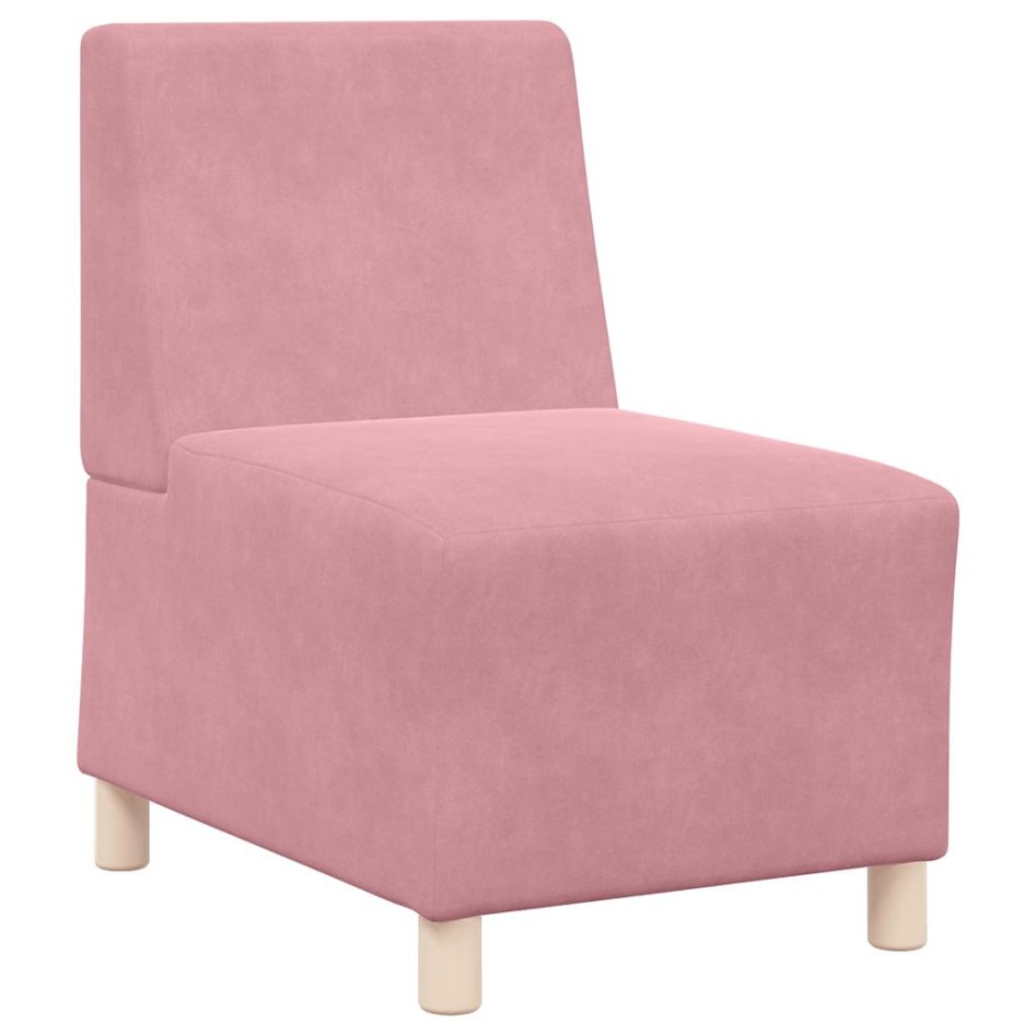 Sillón de terciopelo rosa 55