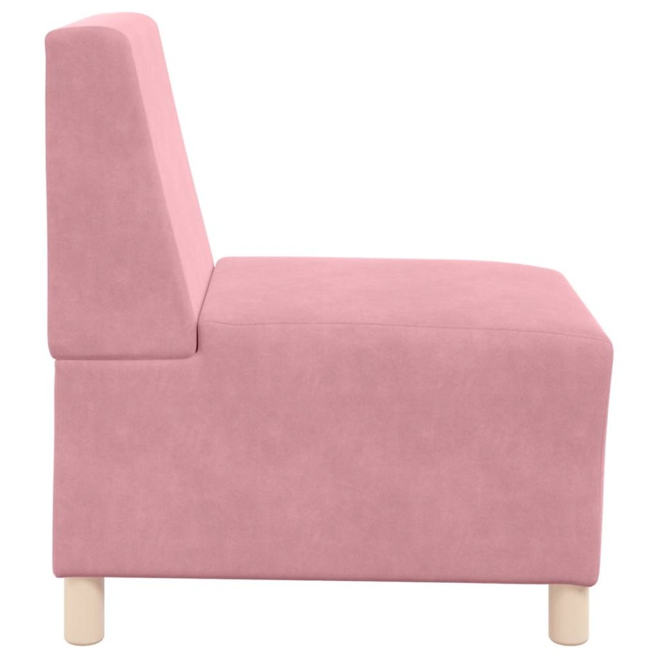 Sillón de terciopelo rosa 55