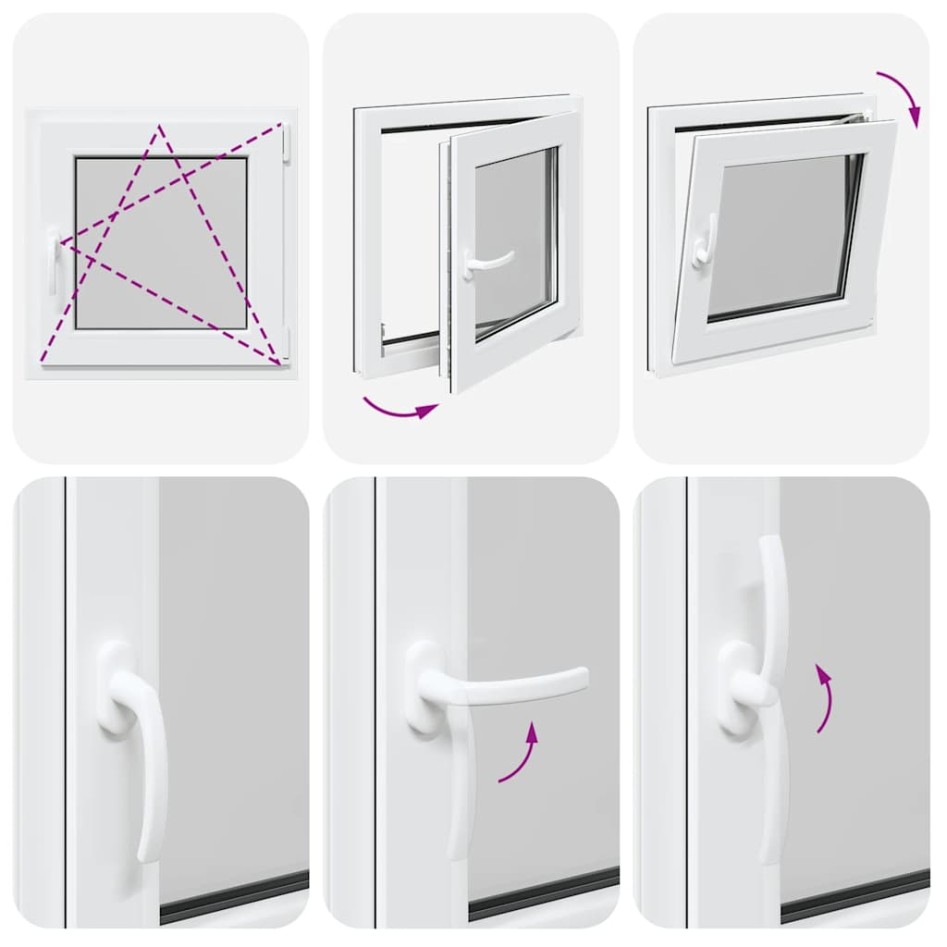 Ventana de sótano RISOR 60x60 cm oscilobatiente DIN