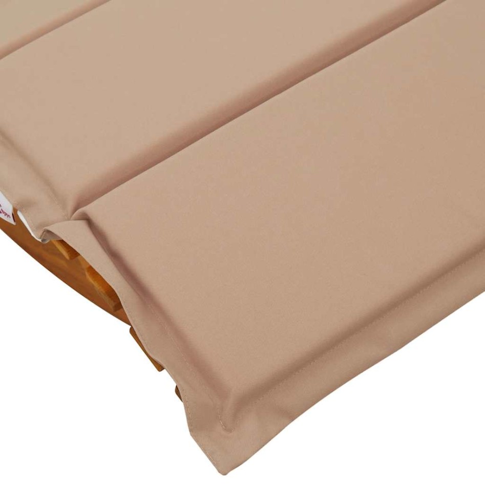 Tumbona mecedora con cojín de madera maciza de