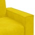 Sofá de 2 plazas terciopelo amarillo 140