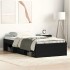 Estructura de cama sin colchón roble negro 100x200