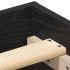 Estructura de cama sin colchón roble negro 100x200