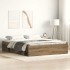 Estructura de cama sin colchón roble artesanal 150x200
