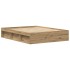 Estructura de cama sin colchón roble artesanal 150x200