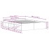Estructura de cama sin colchón roble artesanal 150x200