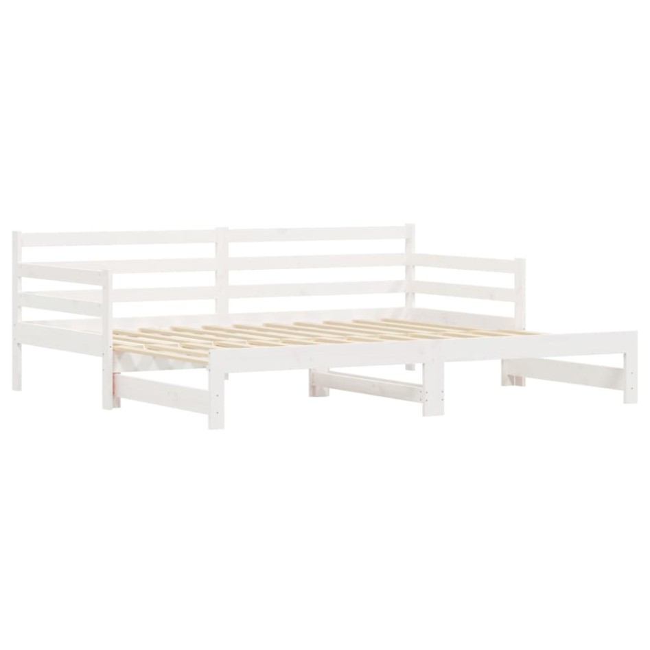 Sofá cama nido madera maciza de pino blanco 90x200
