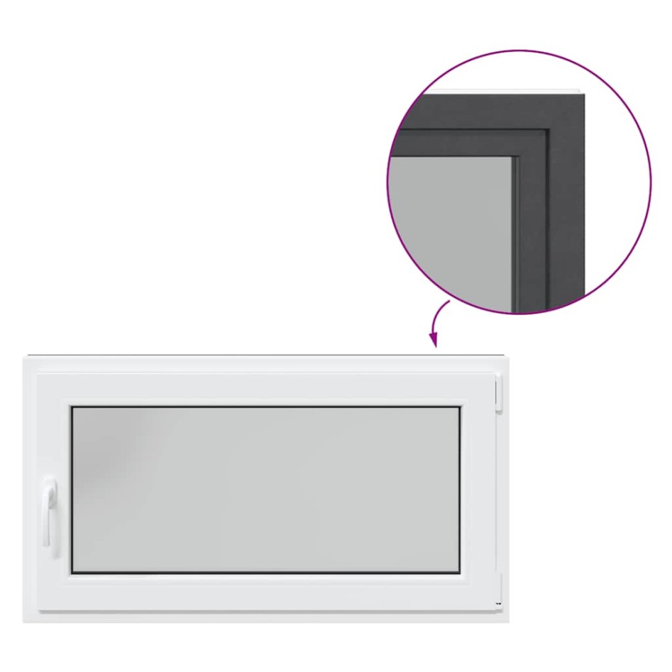 Ventana de sótano RISOR 110x50 cm oscilobatiente DIN