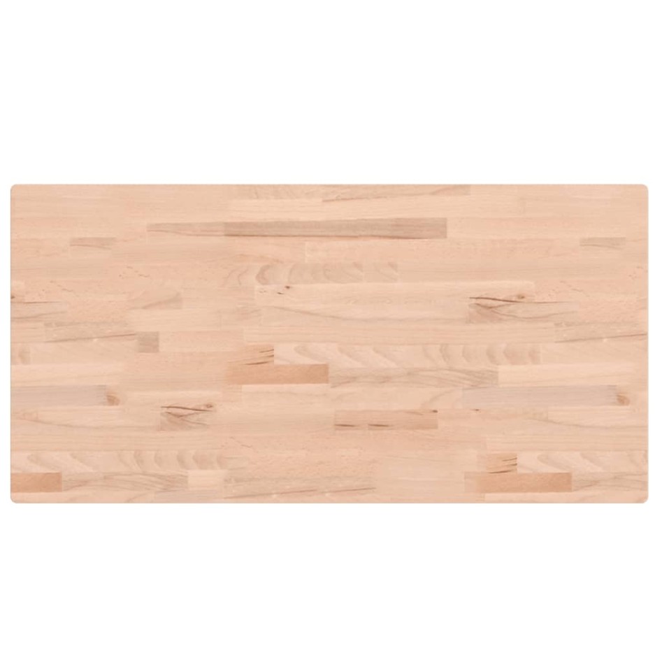Tablero rectangular de madera maciza de haya 100x50x4