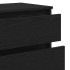 Cómoda de madera contrachapada roble negro 60x36x103