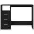 Escritorio con cajones contrachapada roble negro 102x50x76