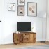 Mueble de TV con luces LED madera vieja 100x41x50